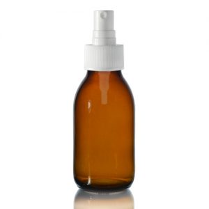 100ml Amber Sirop Bottle with Standard Atomiser Spray