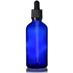 100ml Blue Dropper Bottle with Straight Tip Pipette