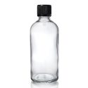 100ml Clear Glass Dropper Bottle w CRC Cap