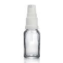 10ml Clear Glass Dropper Bottle w Lotion White