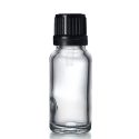 15ml Clear Glass Dropper Bottle with Black Dropper Cap