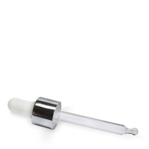 18mm Silver Pipette Cap for 30ml Bottles