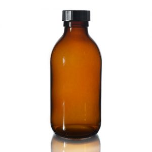 200ml Amber Sirop Bottle with PP Screw Cap