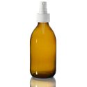 250ml Amber Sirop Bottle with Standard Atomiser Spray