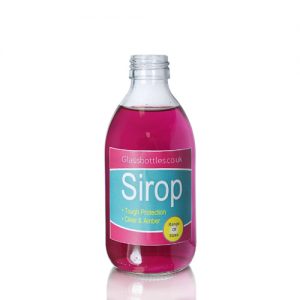 250ml Clear Sirop Bottle