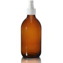 300ml Amber Sirop Bottle with Standard Atomiser Spray
