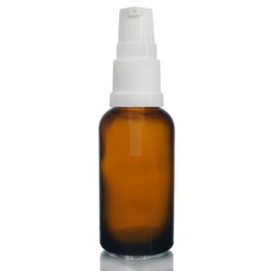 30ml Amber Glass Dropper Bottle with Lotion Pump