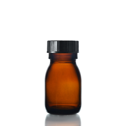 500ml Amber Sirop Bottle with Screw Cap 