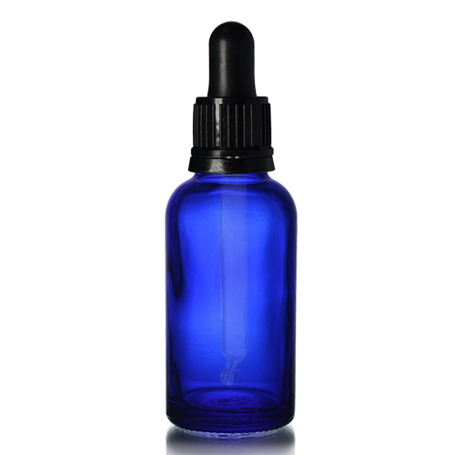 30ml Blue Dropper Bottle with Glass Pipette GlassBottles