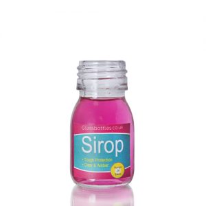 30ml Clear Glass Sirop Bottle