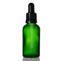 30ml Green Dropper Bottle with Glass Pipette Cap