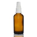 50ml Amber Glass Dropper Bottle with Lotion Pump