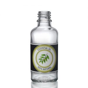 50ml Clear Glass Dropper Bottle