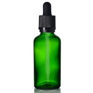 50ml Green Dropper Bottle with Straight Tip Pipette