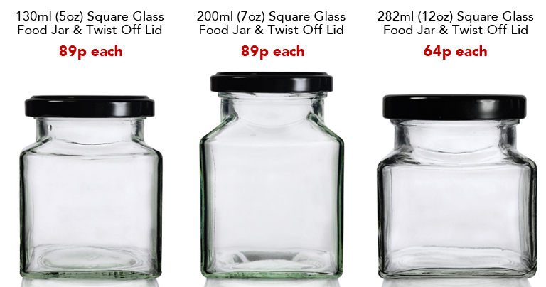 square jars for food