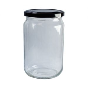 720ml Clear Glass Jar & Lid