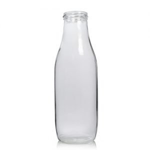 1 Litre Clear Glass Juice Bottle