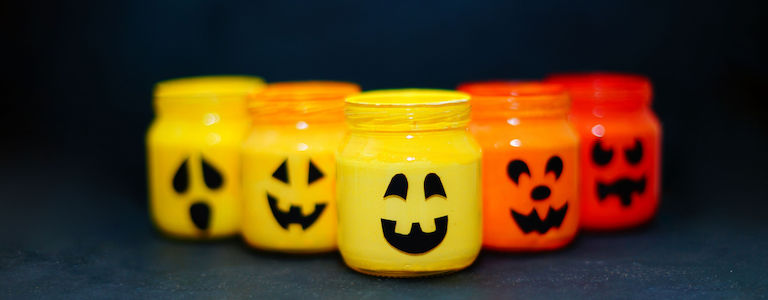 Halloween mason jar deals lanterns