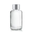 50ml Clear Round Boston Bottle & Diffuser Cap