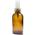 100ml Amber glass Boston Bottle w nat spray