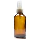 150ml Amber glass Boston Bottle w nat spray