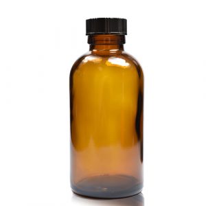 150ml Amber glass Boston Bottle w urea GB