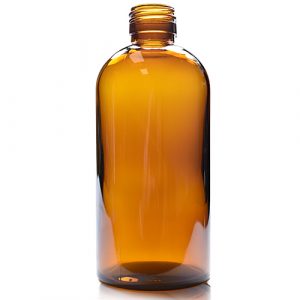 300ml Amber Boston bottle GB