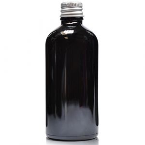 100ml Black Dropper Bottle & Aluminium Cap