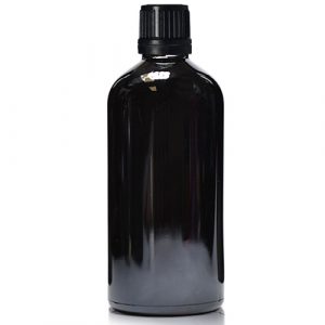 100ml Black Dropper Bottle With Dropper Cap