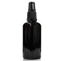 50ml Black Glass Lotion Bottle