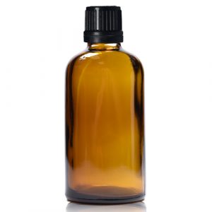 60ml Amber Glass Dropper Bottle w black dropper