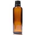 50ml tall amber dropper bottle w b dropcap