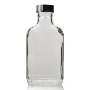 100ml Glass Spirit Flask Bottle