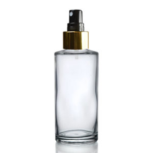 100ml Simplicity Bottle with Gold Atomiser Spray