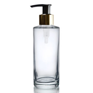 150ml Simplicity Bottle with Gold Lotion Pump
