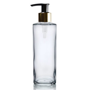 200ml Simplicity Bottle with Gold Lotion Pump