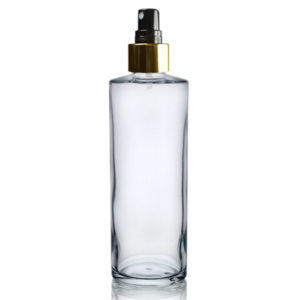 200ml Simplicity Bottle with Gold Atomiser Spray