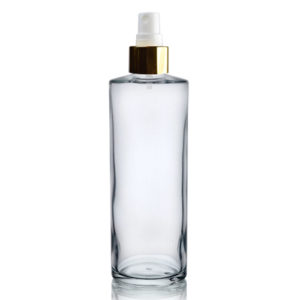 200ml Simplicity Bottle with Gold Atomiser Spray