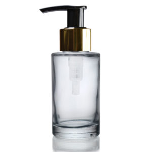 50ml Simplicity Bottle Blk Gold pump