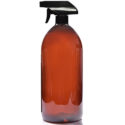 1000ml rPET Amb Sirop bottle w BLKT