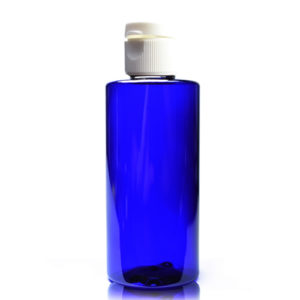 100ml Blue Tubular Bottle with white flip