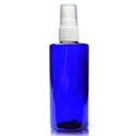 100ml Blue Tubular Bottle with white spray