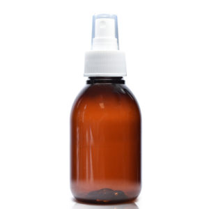 100ml Amber PET Sirop Bottle With Spray