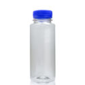 100ml slim juice bottle with blue cap