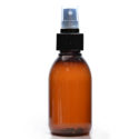 125ml Plastic Amber Bottle With Spray