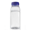 250ml Clear Plastic Juice Bottle With Cap