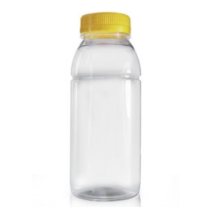 250ml Clear Plastic Juice Bottle With Cap