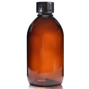 250ml Amber PET Sirop Bottle With Screw Cap