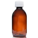 250ml Amber PET Sirop Bottle With Child Resistant Cap