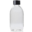 250ml Clear PET Sirop Bottle With Screw Cap